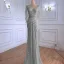 Luxury / Gorgeous Gold Handmade  Beading Rhinestone Evening Dresses 2021 Trumpet / Mermaid V-Neck Sleeveless Backless Floor-Length / Long Evening Party Formal Dresses