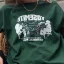 Fashion Dark Green Summer Casual Letter Graphic Printing Cotton Loose T-Shirts 2021 Scoop Neck Short Sleeve Women's Tops T-shirt