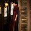 High-end Burgundy Silk Floral Cheongsam Evening Dresses 2021 Trumpet / Mermaid High Neck 1/2 Sleeves Evening Party Tea-length Formal Dresses