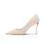 Charming Champagne Glitter Wedding Shoes 2022 8 cm Stiletto Heels Pointed Toe Wedding Pumps High Heels