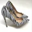 Mode Schwarz Weiß Freizeit Zebramuster Pumps 2020 12 cm Stilettos Spitzschuh Pumps