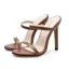 Minimalist Black Evening Party Womens Sandals 2020 12 cm Stiletto Heels Open / Peep Toe Sandals