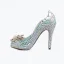 Błyszczące Multi-Kolory Rhinestone Buty Ślubne 2020 Skórzany Perła 12 cm Szpilki Peep Toe Ślub Czółenka