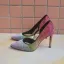 Charmant Multi-Couleurs Soirée Arc en ciel Escarpins 2020 Cuir Faux Diamant 9 cm Talons Aiguilles À Bout Pointu Escarpins