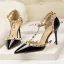 Fashion Red Evening Party Rivet Womens Sandals 2020 T-Strap 9 cm Stiletto Heels Pointed Toe Sandals