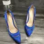Schöne Champagner Freizeit Pumps 2020 Leder Satin 9 cm Stilettos Spitzschuh Pumps