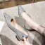 Charmant Argenté Chaussure De Mariée 2020 Paillettes À Bout Pointu Plate Mariage Escarpins