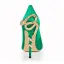 Chic / Beautiful Dark Green Evening Party Pumps 2020 Leather 9 cm Stiletto Heels Pointed Toe Pumps