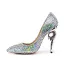 Charming Multi-Colors Rhinestone Wedding Shoes 2020 Leather 11 cm Stiletto Heels Pointed Toe Wedding Pumps