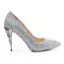 Piękne Multi-Kolory Rhinestone Buty Ślubne 2020 Skórzany 10 cm Szpilki Szpiczaste Ślub Czółenka