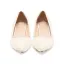 Mooie / Prachtige Ivoor Parel Bruidsschoenen 2020 Leer Rhinestone 6 cm Dikke Hak Spitse Neus Huwelijk Pumps