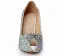 Fashion Multi-Colors Evening Party Womens Shoes 2020 Leather Rhinestone Butterfly 12 cm Stiletto Heels Open / Peep Toe High Heels