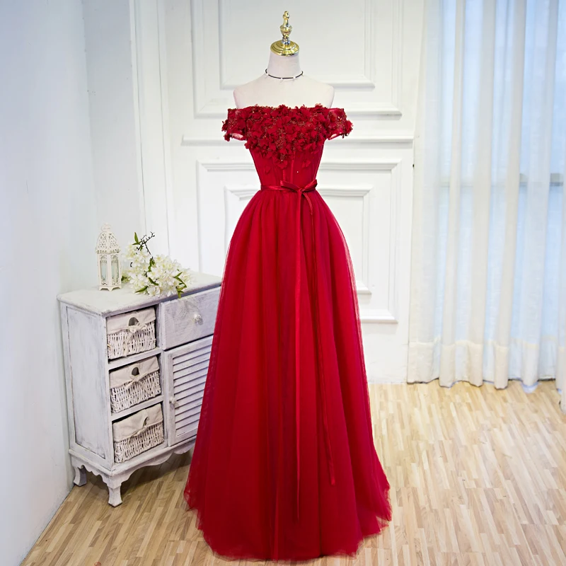 prom dresses 2018 burgundy Short Elegant Prom Dresses 2018 Burgundy Sleeveless Formal Wedding Par –  Siaoryne main image 1