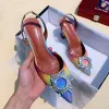 Fashion Rainbow Multi-Colors Casual Womens Sandals 2020 Rhinestone 8 cm Stiletto Heels Pointed Toe Sandals