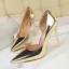 Sexy Bronse Aften Damesko 2020 Patent Lær 10 cm Stiletthæler Spisse Høyhælte