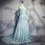 Élégant Bleu Robe De Soirée 2018 Princesse Appliques Noeud Bretelles Spaghetti Dos Nu Sans Manches Train De Balayage Robe De Ceremonie