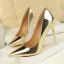 Charming Bronze Evening Party Pumps 2020 Patent Leather 10 cm Stiletto Heels Pointed Toe Pumps