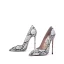 Schöne Abend Schlangenhautmuster Pumps 2020 10 cm Stilettos Spitzschuh Pumps