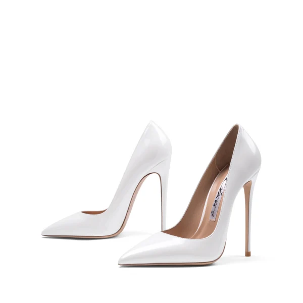 Fine Elfenben Kontor OL Pumps 2020 10 cm Stiletthæler Spisse Pumps