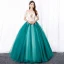 Elegant Orange Prom Dresses 2020 A-Line / Princess Off-The-Shoulder Lace Flower Short Sleeve Backless Floor-Length / Long Formal Dresses