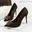 Prisvärd Röd Afton Pumps 2020 Rhinestone 10 cm Stilettklackar Spetsiga Pumps