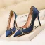 Chic / Belle Ivoire Soirée Escarpins 2020 Rivet 10 cm Talons Aiguilles À Bout Pointu Escarpins