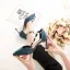 Fashion Black Prom Womens Shoes 2020 Suede Ankle Strap 7 cm Stiletto Heels Pointed Toe Heels