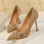 Vintage Schwarz Abend Pumps 2020 Perle Strass 9 cm Stilettos Spitzschuh Pumps