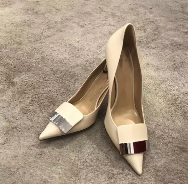 Chic / Beautiful Orange Office Pumps 2020 9 cm Stiletto Heels Pointed Toe Pumps