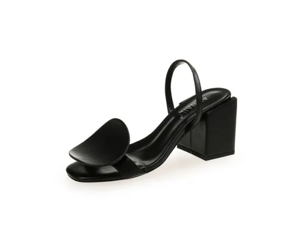 Ovanlig Mode Elfenben Casual Gatukläder Sandaler Dam 2020 8 cm Tjocka Klackar Peep Toe Sandaler