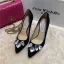 Stijlvolle Zilveren Avond Rhinestone Pumps 2020 Leer Pailletten 8 cm Naaldhakken / Stiletto Spitse Neus Pumps