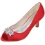 Elegante Weiß Ball Pumps 2020 Satin Kristall Strass 6 cm Stilettos Peeptoes Pumps