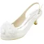 Elegant Champagne Prom Womens Shoes 2020 Satin Appliques 6 cm Stiletto Heels Round Toe Heels