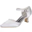 Chic / Beautiful Ivory Casual Womens Shoes 2020 Satin Ankle Strap 5 cm Stiletto Heels Pointed Toe Heels