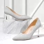 Sparkly Silver Evening Party Pumps 2020 Sequins 8 cm Stiletto Heels Pointed Toe Pumps