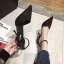 Sparkly Silver Evening Party Womens Shoes 2020 Sequins Ankle Strap 10 cm Stiletto Heels Pointed Toe Heels