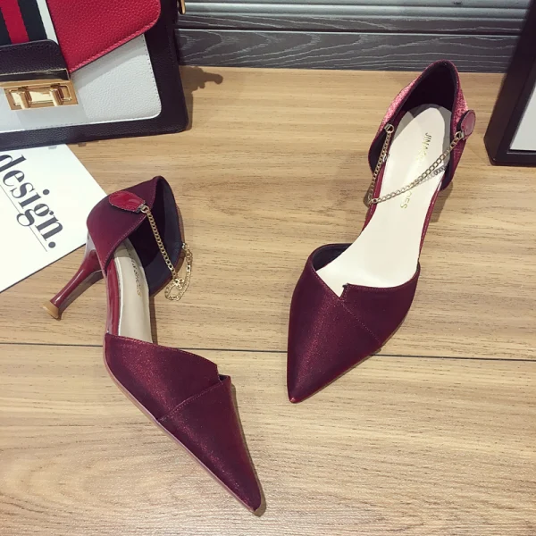 Modest / Simple Black Casual Womens Shoes 2020 7 cm Stiletto Heels Pointed Toe High Heels