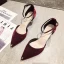 Simple Noire Désinvolte Daim Chaussures Femmes 2020 Bride Cheville 6 cm Talons Aiguilles À Bout Pointu Talons