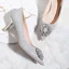 Błyszczące Srebrny Rhinestone Buty Ślubne 2020 Cekinami Cekiny 8 cm Szpilki Szpiczaste Ślub Czółenka