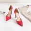 Simple Nues Vêtement de rue Chaussures Femmes 2020 Satin 10 cm Talons Aiguilles À Bout Pointu Talons