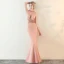 Sexy Noire Robe De Soirée 2018 Trompette / Sirène Transparentes Perlage Encolure Dégagée Sans Manches Longue Robe De Ceremonie