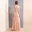 Sexy Perle Rose Robe De Soirée 2018 Trompette / Sirène Perlage Perle Paillettes Faux Diamant Gland Fendue devant Bretelles Spaghetti Dos Nu Sans Manches Longue Robe De Ceremonie