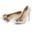 Fabulous Ivory Pearl Wedding Shoes 2020 Rhinestone Butterfly 11 cm Stiletto Heels Pointed Toe Wedding Pumps