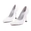 Chic Ivoire En Dentelle Fleur Chaussure De Mariée 2020 Perle 9 cm Talons Aiguilles À Bout Pointu Mariage Escarpins