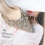 Scintillantes Doré Faux Diamant Chaussure De Mariée 2020 Cuir Glitter Paillettes Bride Cheville 9 cm Talons Aiguilles À Bout Pointu Mariage Talons