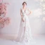 Erschwinglich Ivory / Creme Strand Brautkleider / Hochzeitskleider 2020 A Linie V-Ausschnitt Schleife Spitze Blumen Ärmellos Rückenfreies Hof-Schleppe