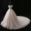 Sparkly Champagne Wedding Dresses 2018 Ball Gown Bow Glitter Off-The-Shoulder Backless Sleeveless Chapel Train Wedding