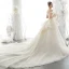 Luxury / Gorgeous Champagne Wedding Dresses 2020 A-Line / Princess Off-The-Shoulder Beading Rhinestone Sequins Lace Flower Sleeveless Backless Royal Train