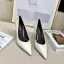 Modest / Simple Ivory Office OL Leather Pumps 2020 7 cm Stiletto Heels Pointed Toe Pumps