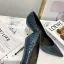 Schöne Marineblau Strassenmode Leder Pumps 2020 Schlangenhautmuster 7 cm Stilettos Spitzschuh Pumps